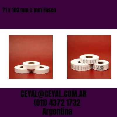 71 x 103 mm x mm Fasco