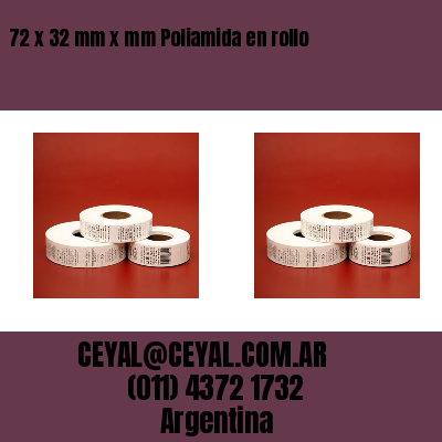 72 x 32 mm x mm Poliamida en rollo