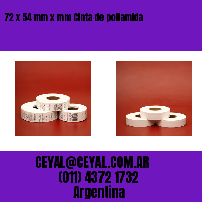 72 x 54 mm x mm Cinta de poliamida