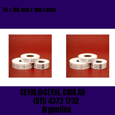 74 x 106 mm x mm Fasco