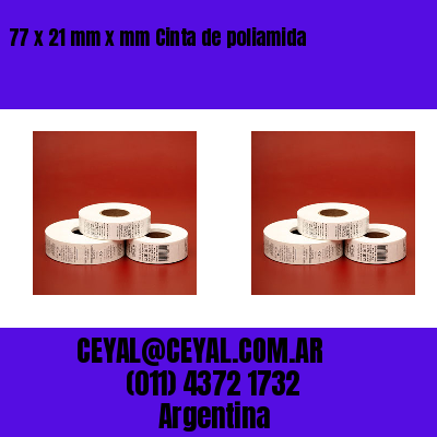 77 x 21 mm x mm Cinta de poliamida
