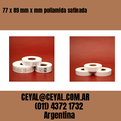 77 x 89 mm x mm poliamida satinada