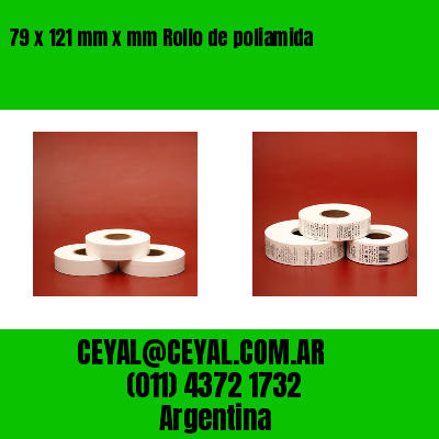 79 x 121 mm x mm Rollo de poliamida