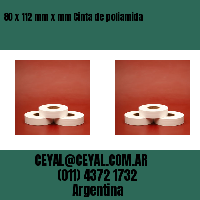 80 x 112 mm x mm Cinta de poliamida