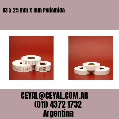 83 x 25 mm x mm Poliamida