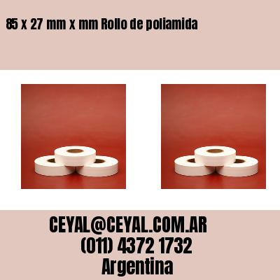 85 x 27 mm x mm Rollo de poliamida