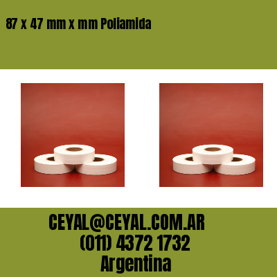 87 x 47 mm x mm Poliamida