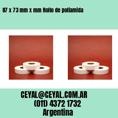 87 x 73 mm x mm Rollo de poliamida