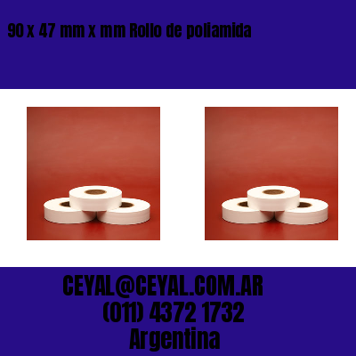 90 x 47 mm x mm Rollo de poliamida