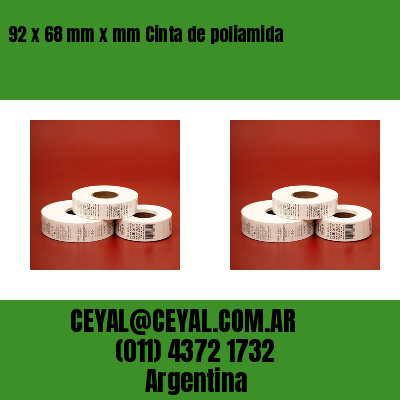 92 x 68 mm x mm Cinta de poliamida