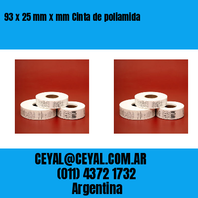 93 x 25 mm x mm Cinta de poliamida