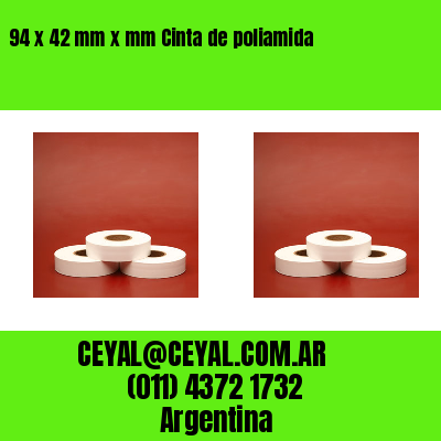 94 x 42 mm x mm Cinta de poliamida