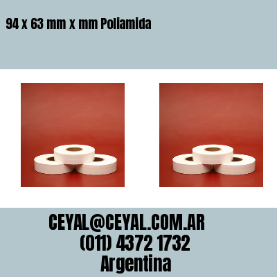 94 x 63 mm x mm Poliamida