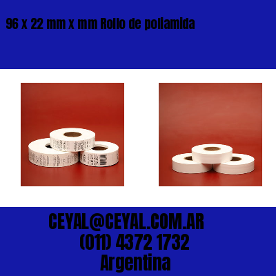 96 x 22 mm x mm Rollo de poliamida