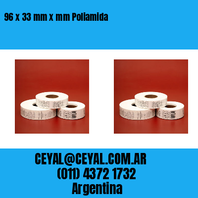 96 x 33 mm x mm Poliamida