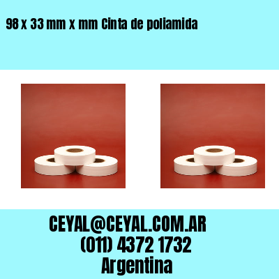 98 x 33 mm x mm Cinta de poliamida