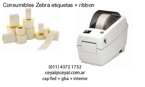 Consumibles Zebra etiquetas ribbon
