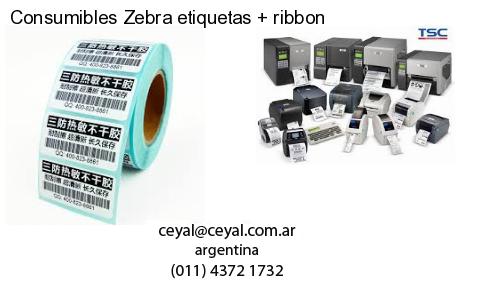 Consumibles Zebra etiquetas   ribbon