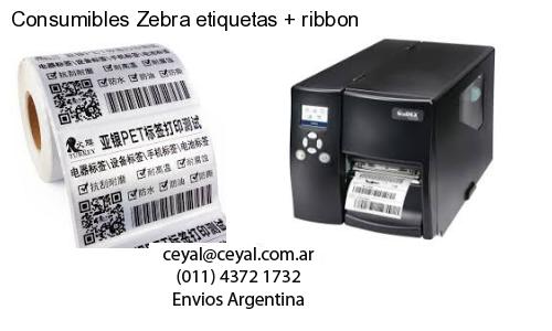 Consumibles Zebra etiquetas   ribbon