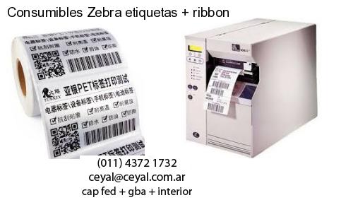 Consumibles Zebra etiquetas   ribbon