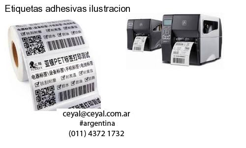Etiquetas adhesivas ilustracion