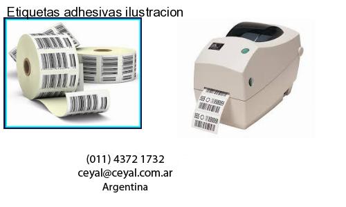 Etiquetas adhesivas ilustracion