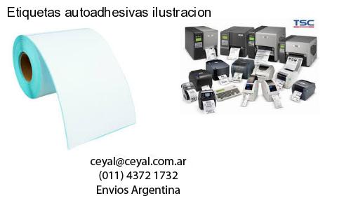 Etiquetas autoadhesivas ilustracion