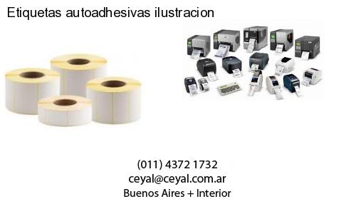 Etiquetas autoadhesivas ilustracion