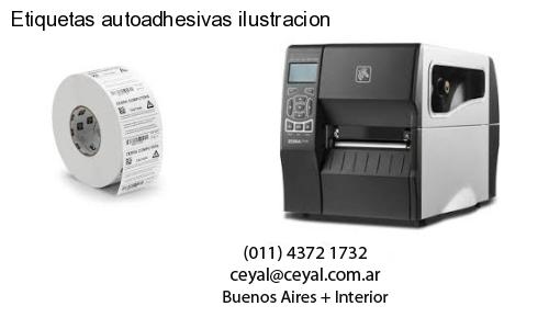 Etiquetas autoadhesivas ilustracion