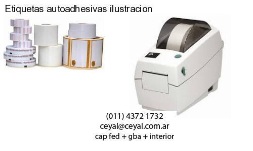 Etiquetas autoadhesivas ilustracion