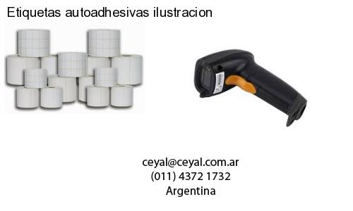Etiquetas autoadhesivas ilustracion