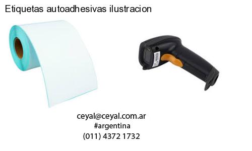 Etiquetas autoadhesivas ilustracion