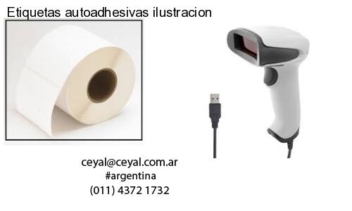 Etiquetas autoadhesivas ilustracion