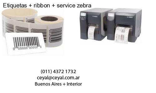 Etiquetas ribbon service zebra