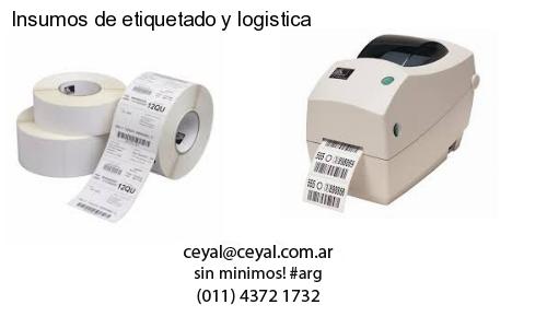 Insumos de etiquetado y logistica
