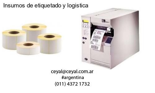 Insumos de etiquetado y logistica