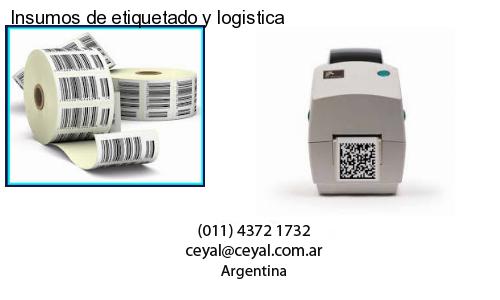Insumos de etiquetado y logistica