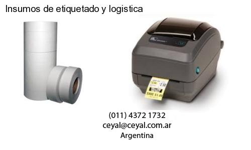 Insumos de etiquetado y logistica