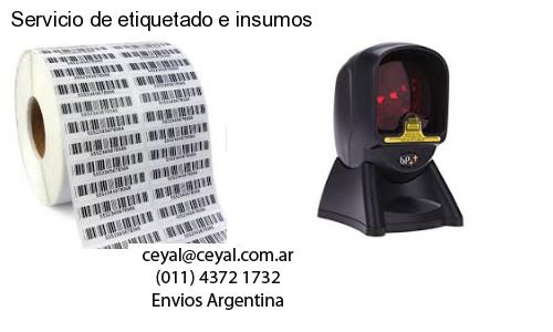 Servicio de etiquetado e insumos
