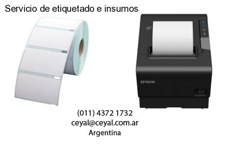 Servicio de etiquetado e insumos