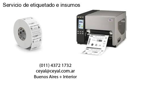 Servicio de etiquetado e insumos