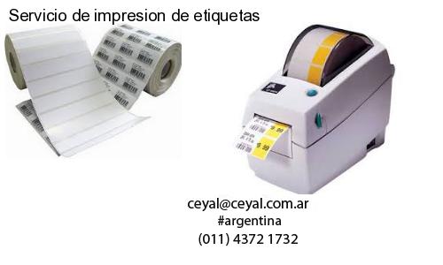 Servicio de impresion de etiquetas