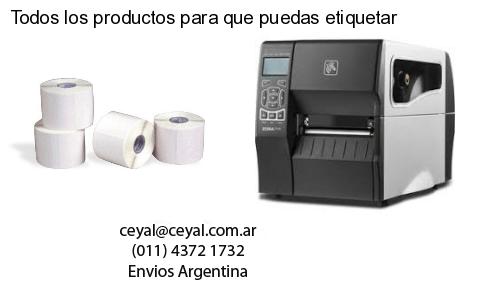 Todos los productos para que puedas etiquetar