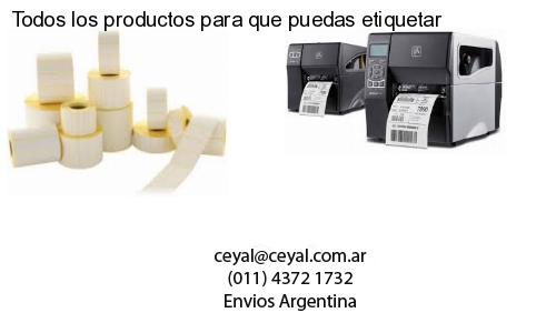 Todos los productos para que puedas etiquetar