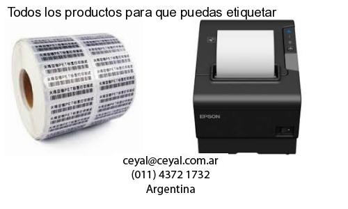 Todos los productos para que puedas etiquetar