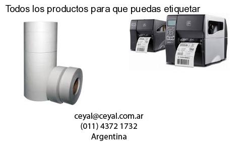 Todos los productos para que puedas etiquetar