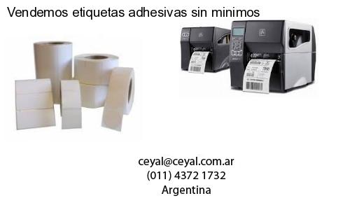 Vendemos etiquetas adhesivas sin minimos
