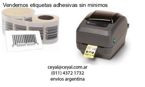 Vendemos etiquetas adhesivas sin minimos