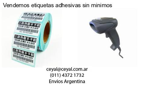 Vendemos etiquetas adhesivas sin minimos