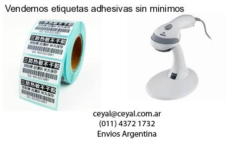 Vendemos etiquetas adhesivas sin minimos